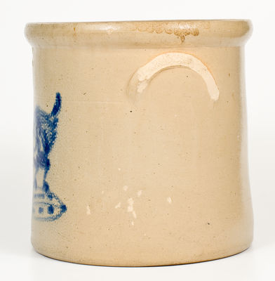 Northeastern Stoneware Chicken Pecking Corn Crock