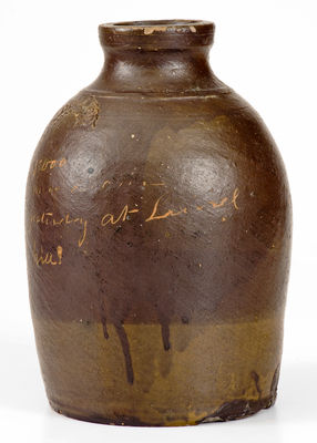 Exceedingly Rare A. DOLLISON (Ohio) Civil War Stoneware Jar: 