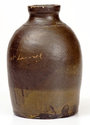 Exceedingly Rare A. DOLLISON (Ohio) Civil War Stoneware Jar: 