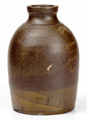 Exceedingly Rare A. DOLLISON (Ohio) Civil War Stoneware Jar: 