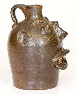 Stoneware Face Jug, attributed to Brown Pottery, Arden, NC, circa 1930