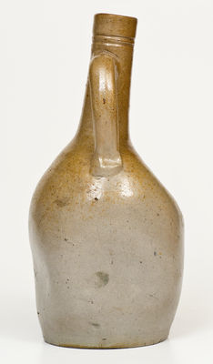 Very Rare Stoneware Pinched Jug, Inscribed "This is the best," attrib. Perine Pottery, Baltimore, MD