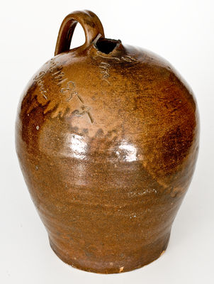Rare David Drake Four-Gallon Stoneware Jug, 