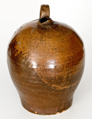 Rare David Drake Four-Gallon Stoneware Jug, 