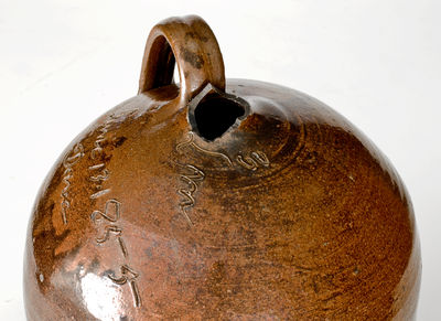 Rare David Drake Four-Gallon Stoneware Jug, 