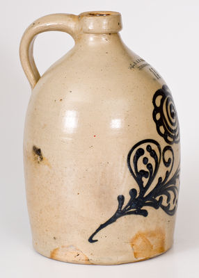 One-and-a-Half-Gallon O.L. & A.K. BALLARD / BURLINGTON, Vermont Stoneware Jug