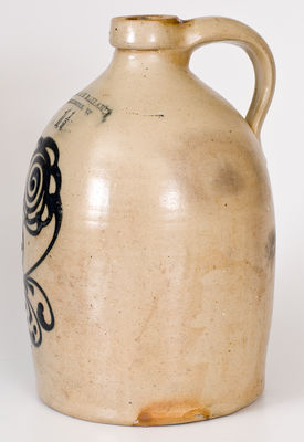 One-and-a-Half-Gallon O.L. & A.K. BALLARD / BURLINGTON, Vermont Stoneware Jug