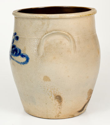 Scarce J. & E. NORTON / BENNINGTON, VT Four-Gallon Stoneware Jar w/ Cobalt Date