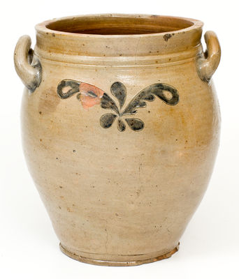 Rare C. CROLIUS / MANUFACTURER / MANHATTAN WELLS / NEW-YORK Stoneware Jar