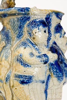 Extremely Important Anna Pottery President Grover Cleveland Pitcher