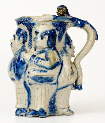 Extremely Important Anna Pottery President Grover Cleveland Pitcher