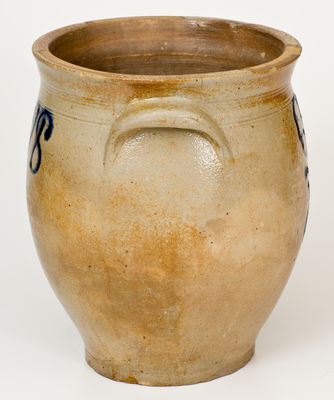 Extremely Rare and Important 1798 Stoneware Jar, attributed to Egbert and Williams / Poughkeepsie, NY
