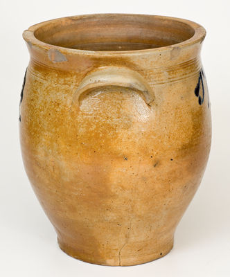 Extremely Rare and Important 1798 Stoneware Jar, attributed to Egbert and Williams / Poughkeepsie, NY