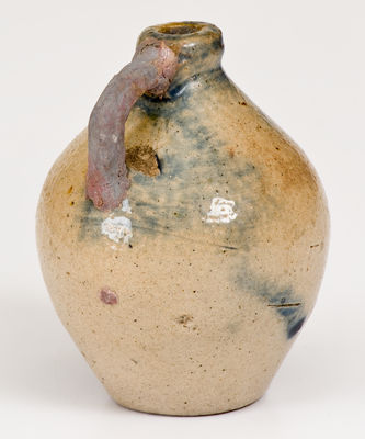 Unusual Miniature New York State Stoneware Jug w/ Impressed Initials, "M . M . A"