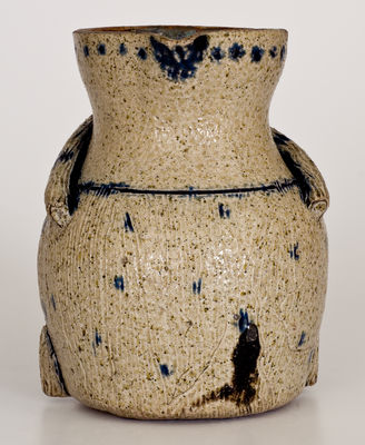 Exceptional Rustic Ohio Stoneware Pitcher Inscribed