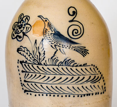 Fine Geddes, New York Three-Gallon Stoneware Bird Jug