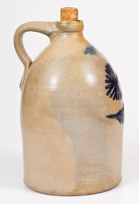 Nichols & Boynton (Burlington, VT) Stoneware Jug w/ Floral Design