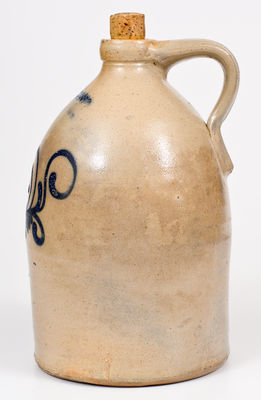 Nichols & Boynton (Burlington, VT) Stoneware Jug w/ Floral Design