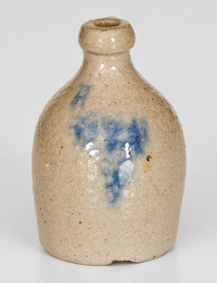 Scarce Miniature Cobalt-Decorated Stoneware Jug, Northeastern U.S. origin, c1850-80