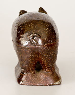 Sewertile Figure of a Pig, Dated 1920, Midwestern U.S. origin