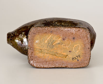 Sewertile Figure of a Pig, Dated 1920, Midwestern U.S. origin