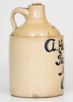 Half-Gallon Passaic, NJ Stoneware Advertising Jug (Fulper, Flemington, New Jersey)