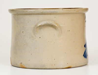 Two-Gallon FULPER BROS. / FLEMINGTON, N.J. Stoneware Cake Crock w/ Bird Decoration