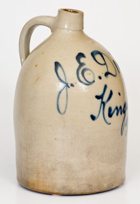 Two-Gallon Kingston, New York Stoneware Advertising Jug