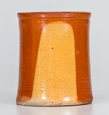 Rare Slip-Decorated attrib. Galena, Illinois Redware Mug