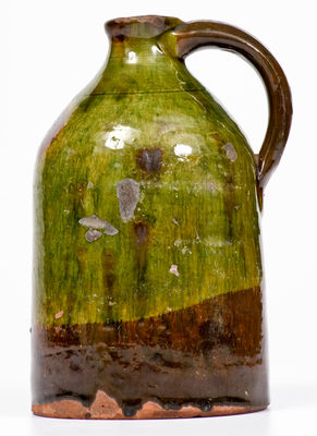 Fine Copper-Glazed Redware Jug, Northeastern U.S. origin, second or third quarter 19th century