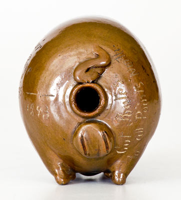 Anna Pottery 1893 World s Fair Pig Bottle