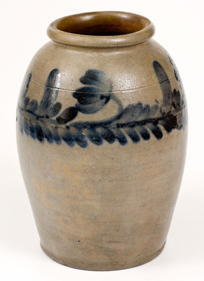 One-Gallon Stoneware Jar attrib. Henry Harrison Remmey, Philadelphia, PA, circa 1835