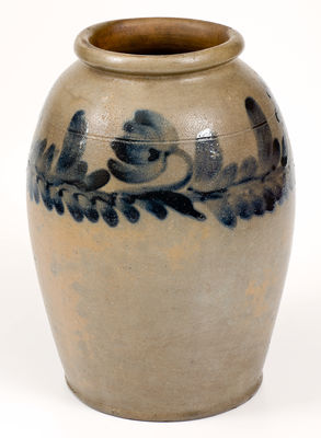 One-Gallon Stoneware Jar attrib. Henry Harrison Remmey, Philadelphia, PA, circa 1835