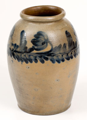 One-Gallon Stoneware Jar attrib. Henry Harrison Remmey, Philadelphia, PA, circa 1835