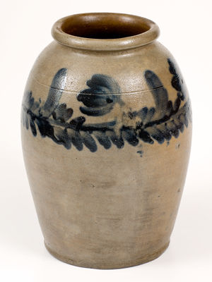 One-Gallon Stoneware Jar attrib. Henry Harrison Remmey, Philadelphia, PA, circa 1835