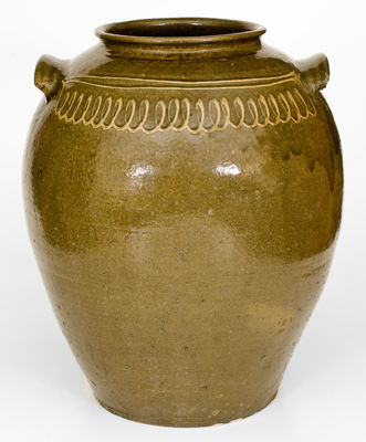 Very Rare Twelve-Gallon CHANDLER / MAKER (Thomas Chandler, Edgefield District, SC) Stoneware Jar