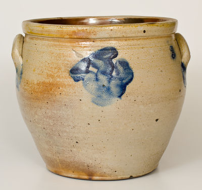 Three-Gallon Northeastern U.S. Cobalt-Decorated Stoneware Jar