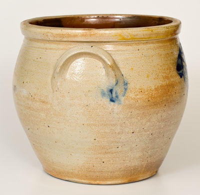 Three-Gallon Northeastern U.S. Cobalt-Decorated Stoneware Jar