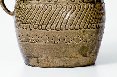 Highly Important Stoneware Presentation Pitcher by African-American Potter James M. Bussel, Georgia, 1872