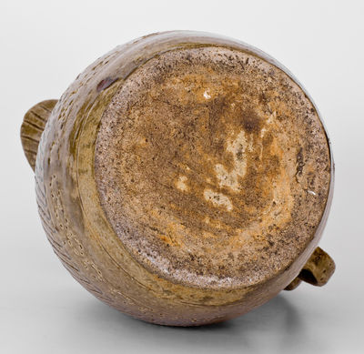 Highly Important Stoneware Presentation Pitcher by African-American Potter James M. Bussel, Georgia, 1872