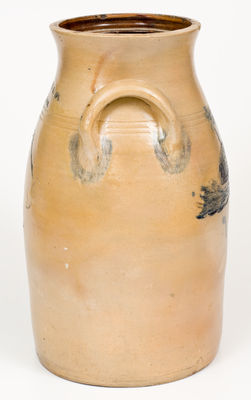 Outstanding B. EDMANDS / CHARLESTOWN, MA Churn w/ Incised Whale and Shorebird Motifs