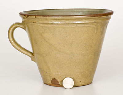 Alkaline-Glazed Stoneware Clabber Bowl, attrib. Thomas Chandler, Edgefield District, SC, circa 1850