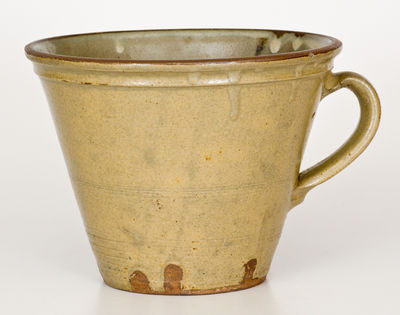 Alkaline-Glazed Stoneware Clabber Bowl, attrib. Thomas Chandler, Edgefield District, SC, circa 1850