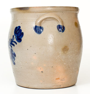 Extremely Rare Samuel Irvine, Newville, PA Four-Gallon Stoneware Jar w/ Incised Numerals, Dated 1866