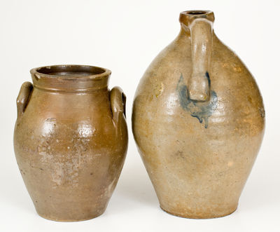 Two Pieces of Ohio Stoneware: MOORE & COLVIN and S. PURDY