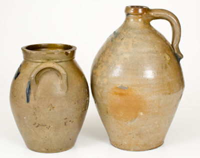 Two Pieces of Ohio Stoneware: MOORE & COLVIN and S. PURDY