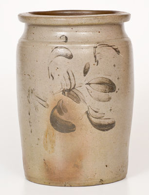 Rare GNF (George Newman Fulton, Alleghany County, VA) Jar w/ Two-Sided Slip Decoration