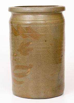 Two-Gallon "GNF" (George Newman Fulton, Alleghany County, VA) Manganese-Decorated Stoneware Jar