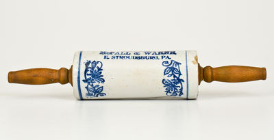 East Stroudsburg, PA Stoneware Advertising Rolling Pin