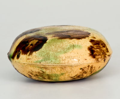 Glazed Earthenware Flask, possibly Salem, North Carolina